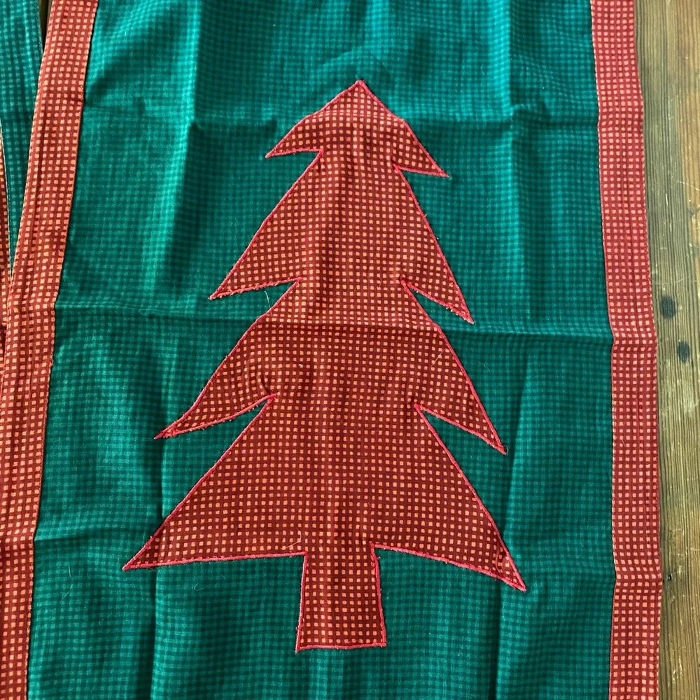 Crate & Barrel Tree Towels Christmas